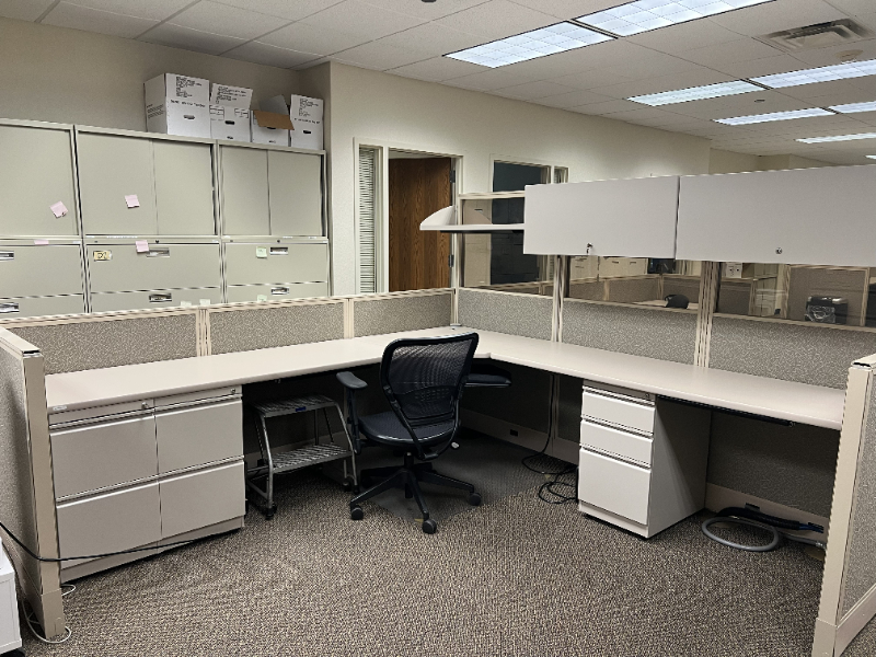(3) office desks