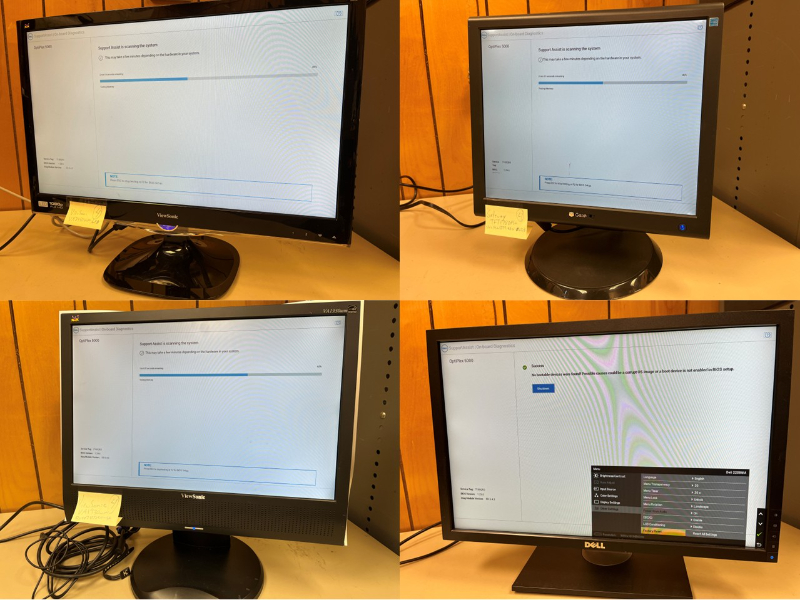 (4) Flat Screen Monitors