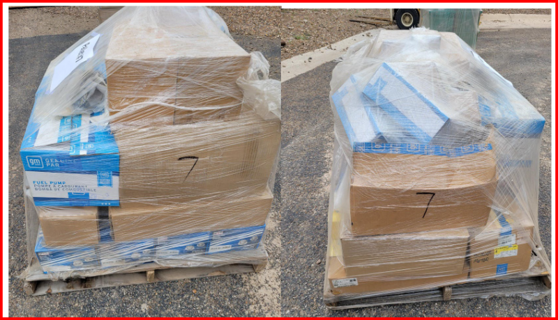 Pallet of Misc. Vehicle Parts.