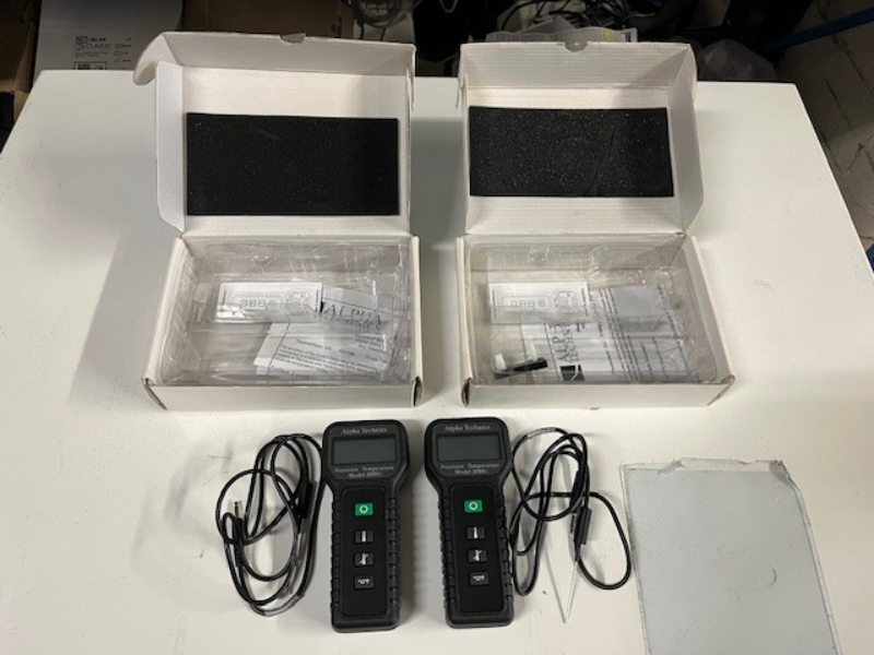 (2) Digital Precision Thermometers