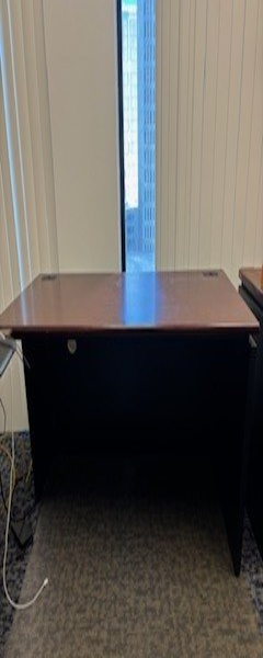 Desk and Filing Cabinet