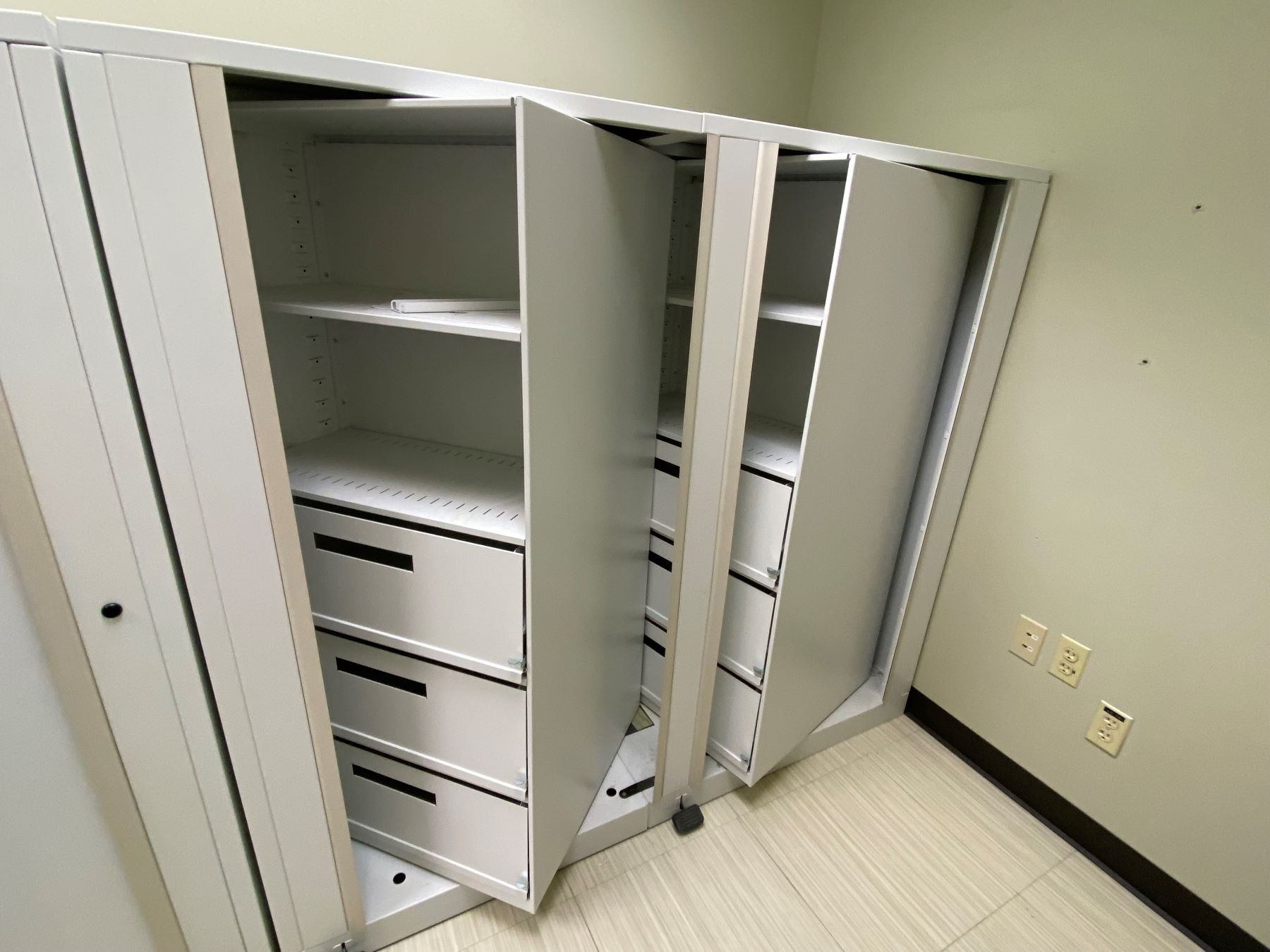 Rotary File Cabinets, Qty 2