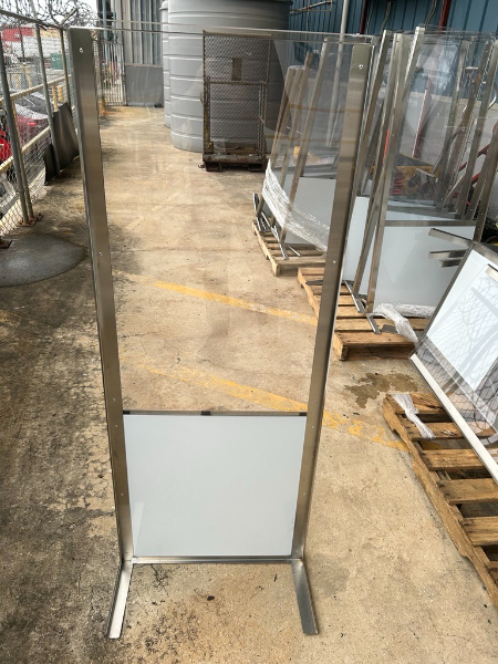 Social Distancing Dividers: Floor Stand