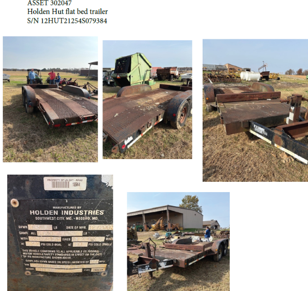 Holden HUT flatbed trailer